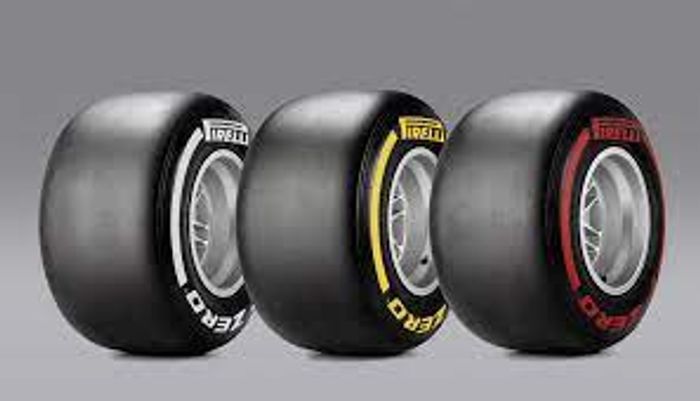 Pirelli hard, medium and soft tyres